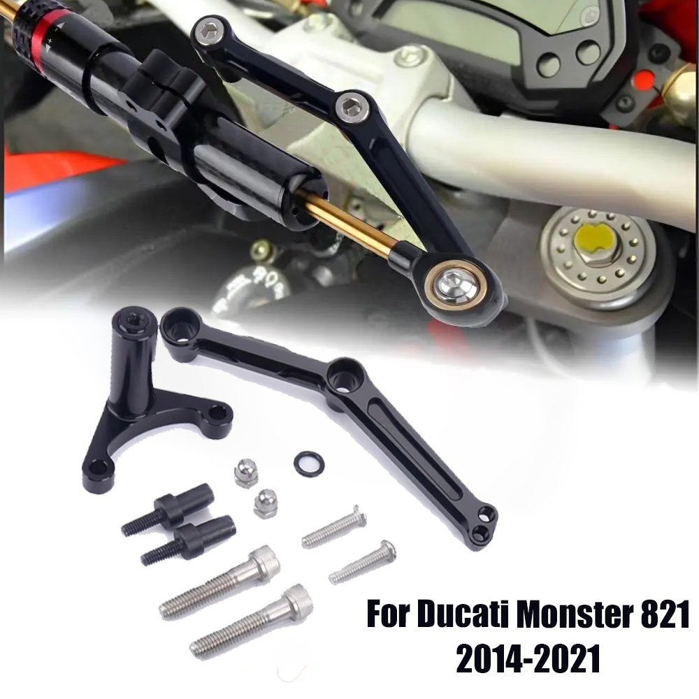 Steering Damper Stabilizer Kit Cnc - Accesorio de motocicleta soporte de amortiguador