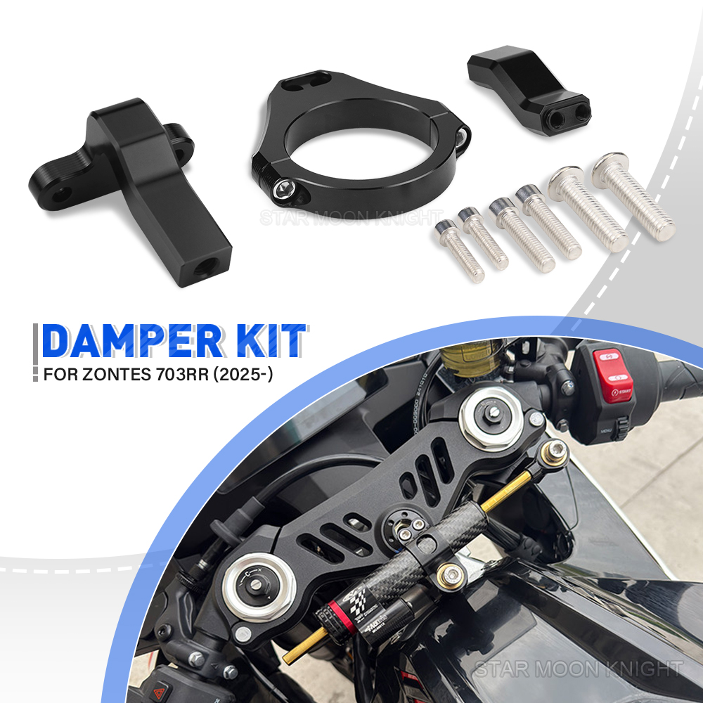 Steering Damper Stabilizer Kit Cnc - Soporte de amortiguador de dirección de