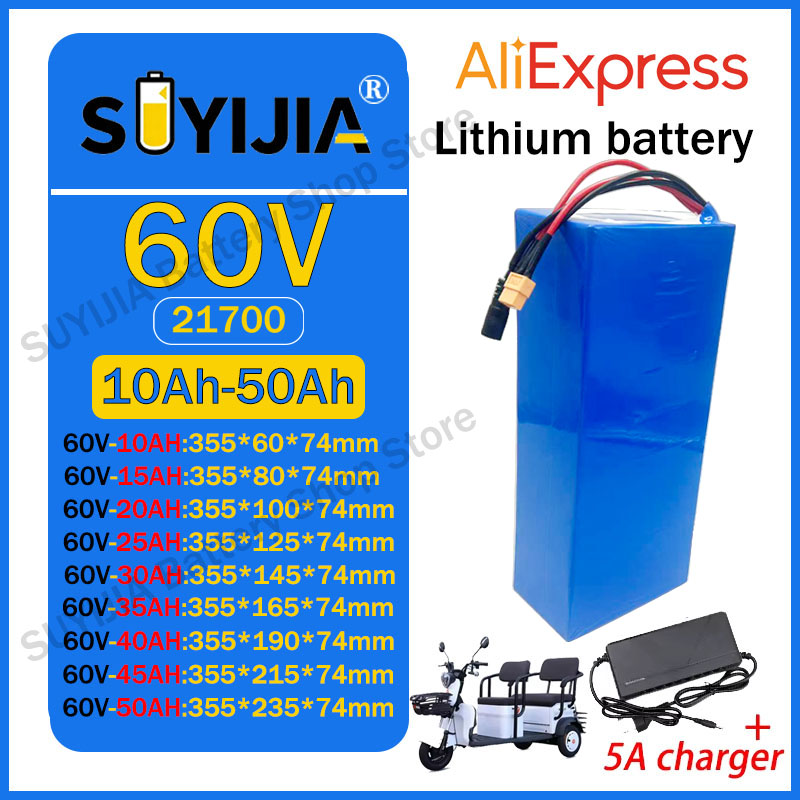 Paquete de Baterías de Litio 2 - 60V 30Ah 21700 Battery Pack reseña y precio
