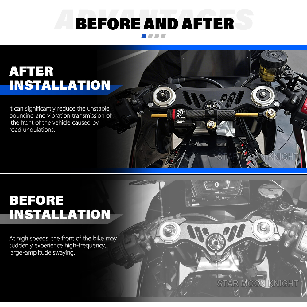 Soporte de amortiguador de dir - Steering Damper Stabilizer Kit Cnc reseña y precio
