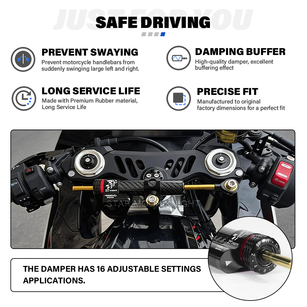 Soporte de amortiguador de dir - Steering Damper Stabilizer Kit Cnc reseña y precio